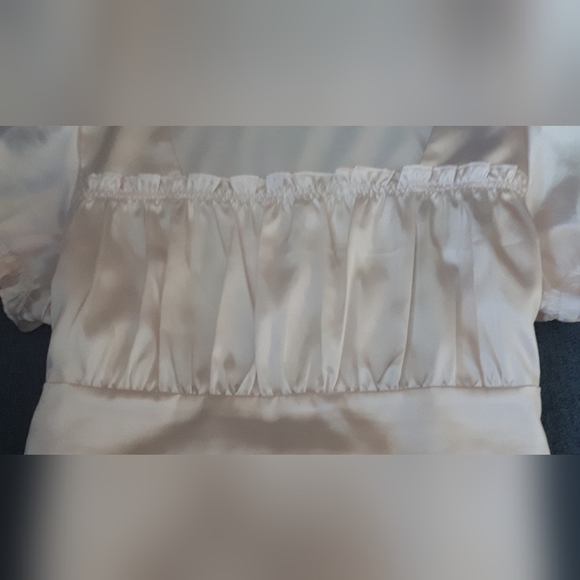 Smart Set Cream Coloured Short Sleeve Blouse - Picture 5 of 9